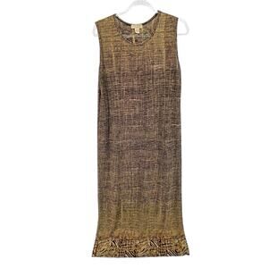 VTG The Dress By Rafael Midi Tank Dress Womens LG Boho Phoebe Buffay 90s Hippie